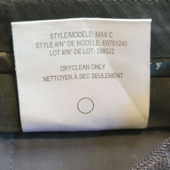 Theory Wool Blend Mid Rise Slim Bootcut Navy Blue Trouser Pant Size 4 - Picture 14 of 16